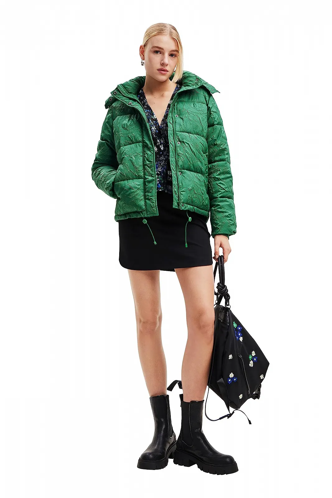 Короткое пальто Desigual Calgary Woman Woven Padded, фото №4