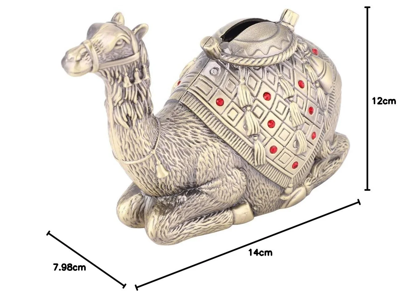 Скарбничка Penny Bank у формі верблюда Alloy Desk Decoration Camels Shape, фото №9