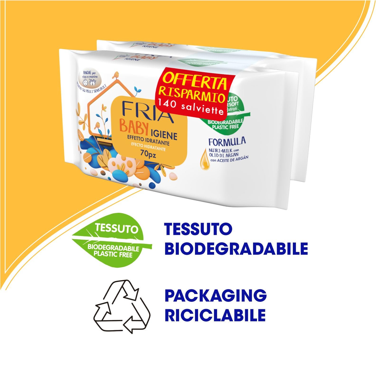 Салфетки Baby Wipes 2 упаковки X 72 + Очищающие салфетки Tribute Mom 10 штук, фото №6