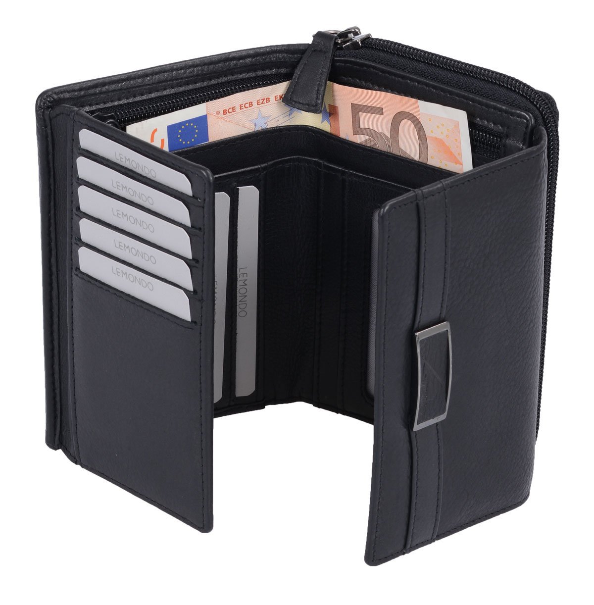 Кошелек кожаный AVANCO 23 (91A) с RFID защитой Черный, фото №3