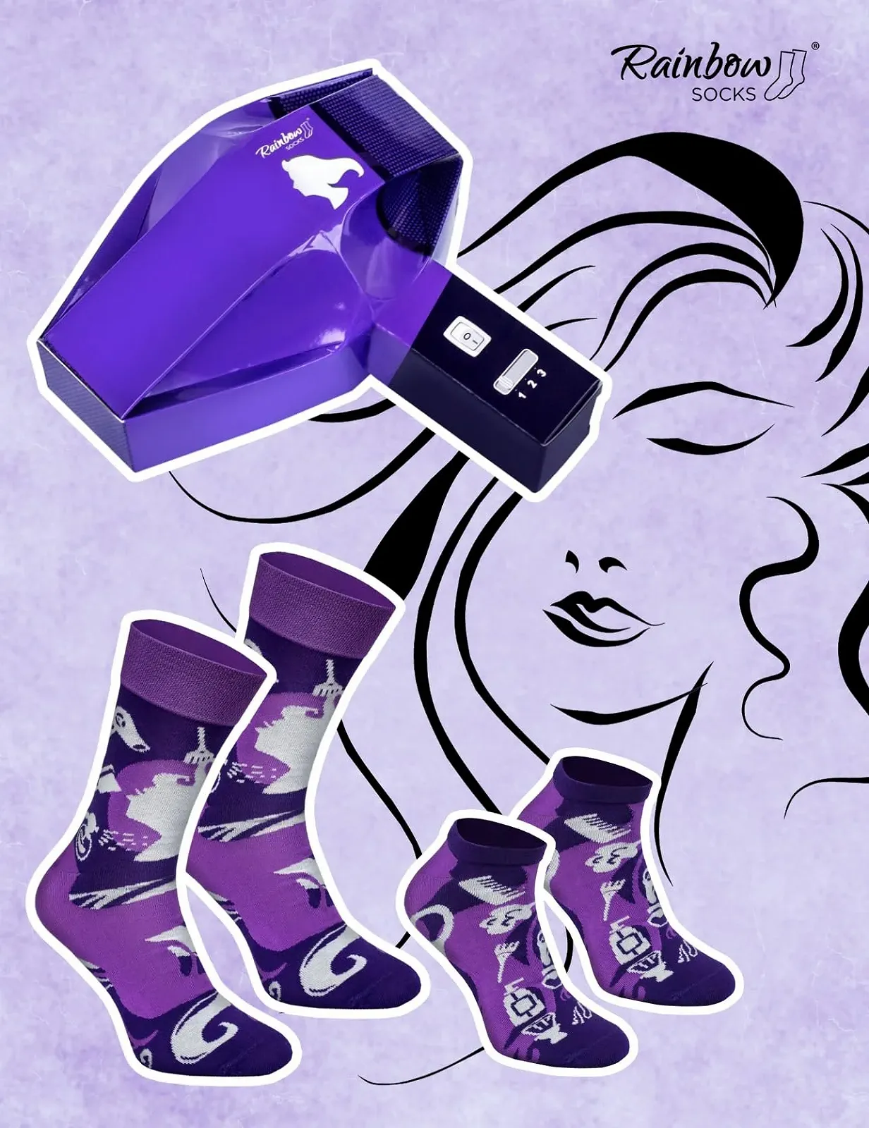 Шкарпетки Rainbow Socks Фен - Жіночі/Чоловічі - 2 пари, фото №2 Шкарпетки Rainbow Socks Фен - Жіночі/Чоловічі - 2 пари, фото №2