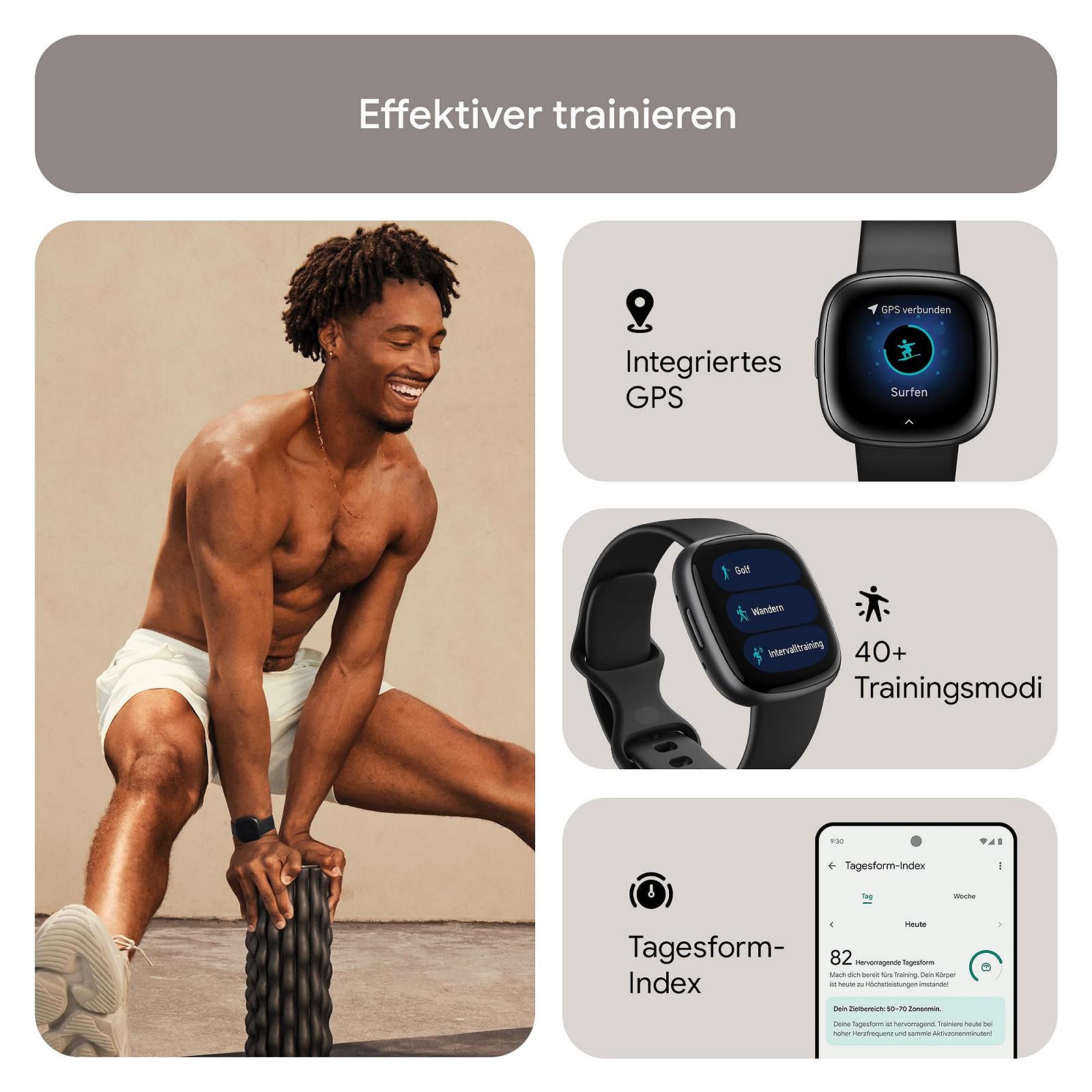 Смарт-годинник Fitbit Versa 4 з GPS, 40+ режимами тренувань, до 6 днів роботи батареї, фото №3
