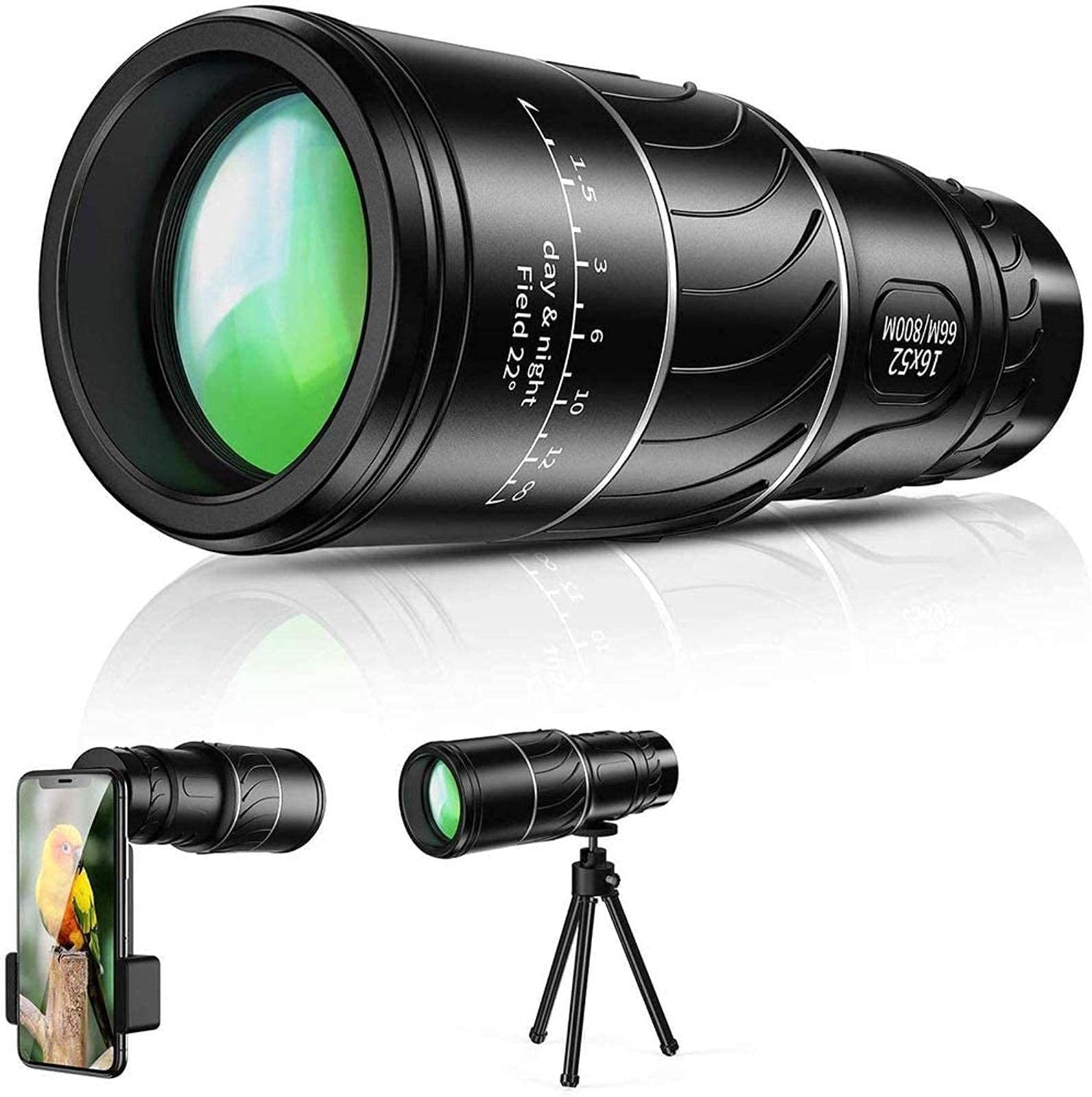 Монокуляр 16X52 Dual Focus HD Waterproof Compact, фото №1