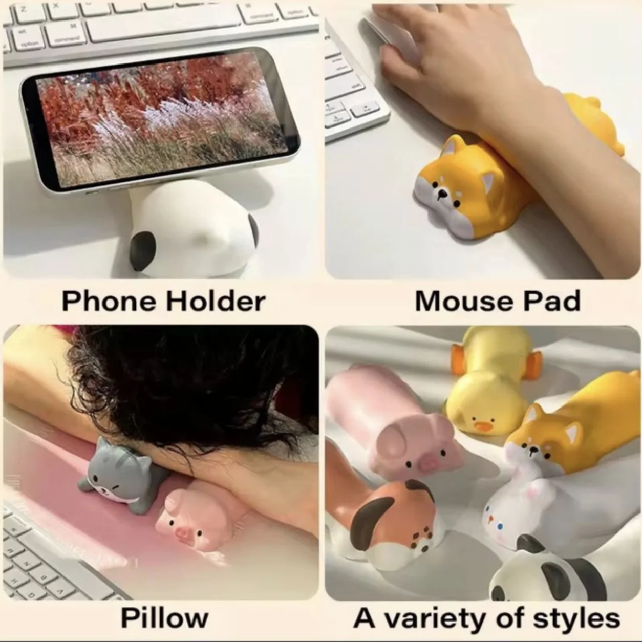 Подушка під зап’ястя для миші Cat Сірий, фото №7 Подушка під зап’ястя для миші Cat Сірий, фото №7