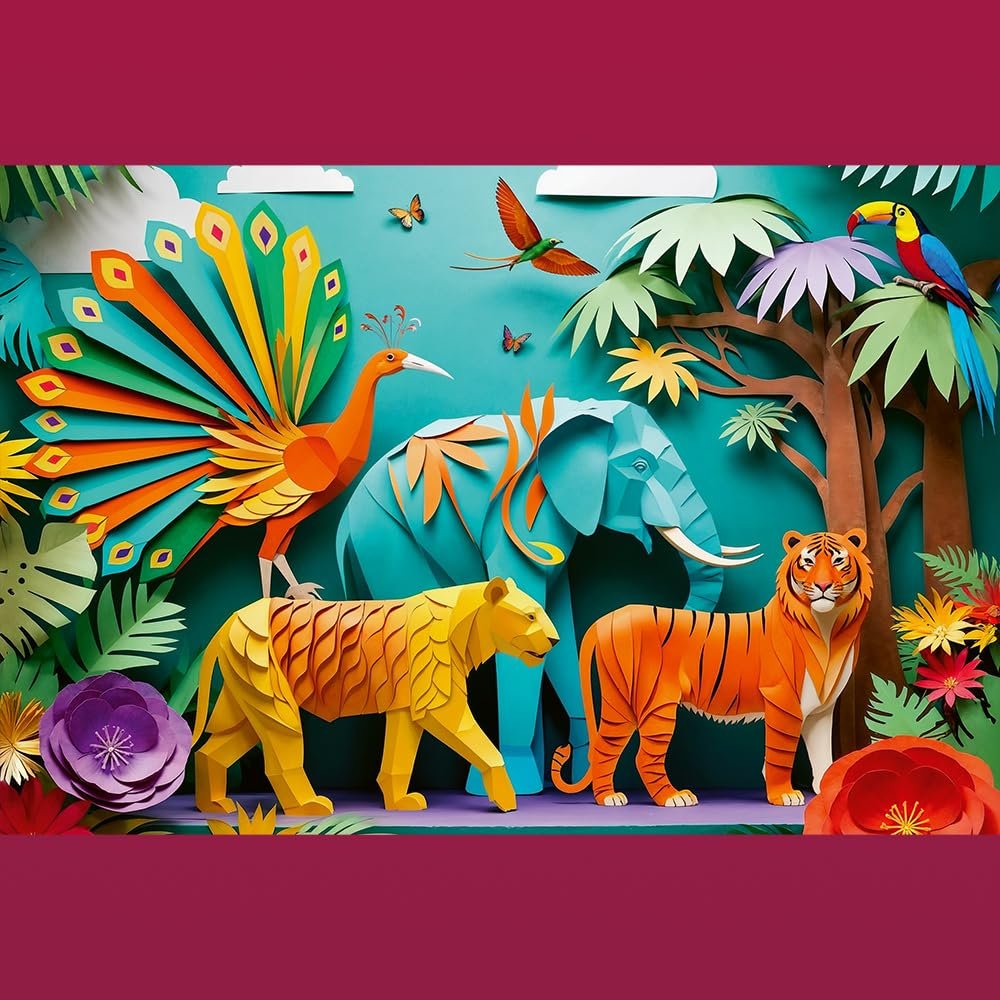 Пазлы Trefl 40 Years Trefl Puzzle with 3D Effect Jungle 160 элементов, фото №2 Пазлы Trefl 40 Years Trefl Puzzle with 3D Effect Jungle 160 элементов, фото №2