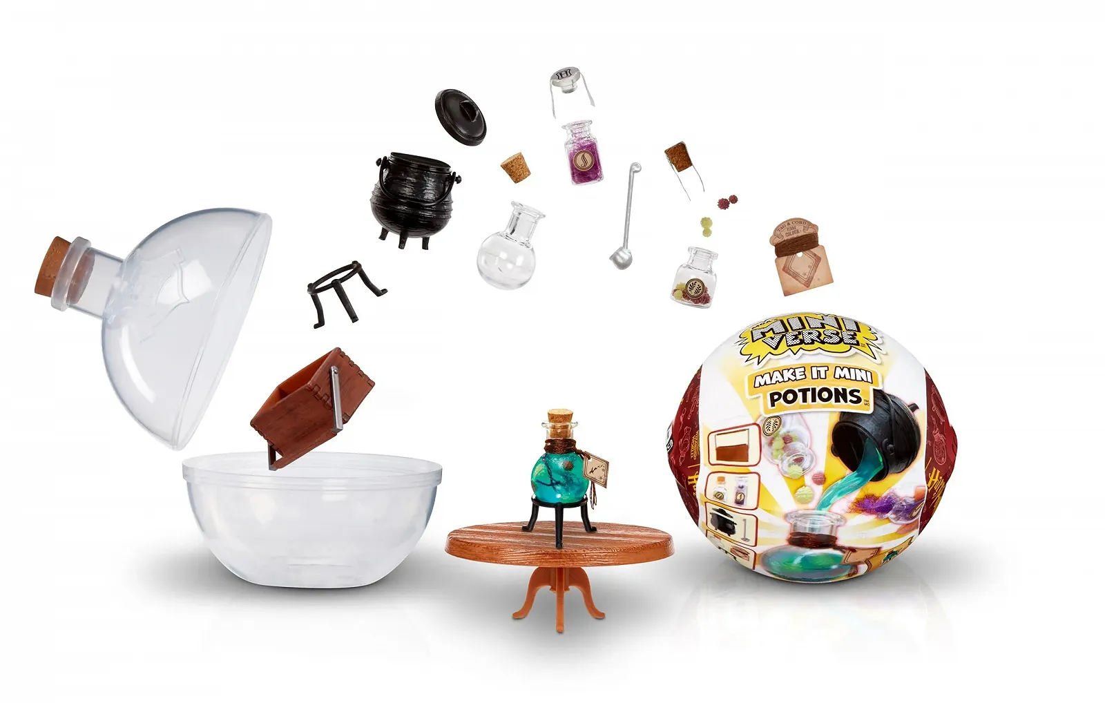 Будівельний набір MGA's Miniverse 594512-EUC Make It Mini Potions Harry Potter, багатокольоровий, фото №1 Будівельний набір MGA's Miniverse 594512-EUC Make It Mini Potions Harry Potter, багатокольоровий, фото №1