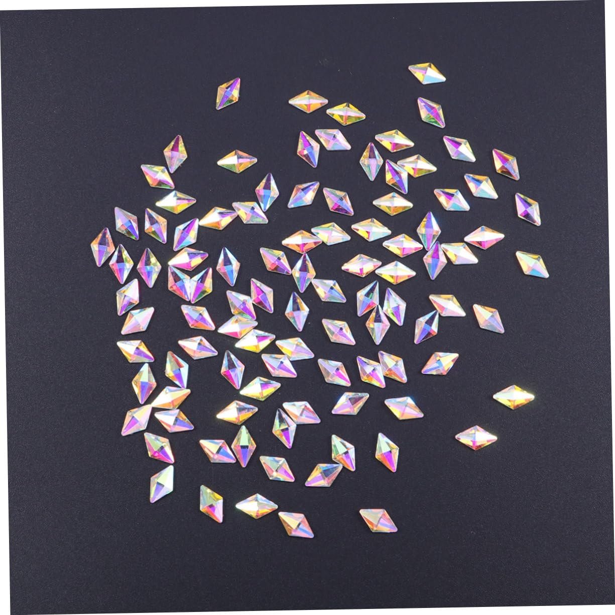 Стрази для нігтів Healvian Діамантові камені 6 x 10 мм, 100 шт., фото №2