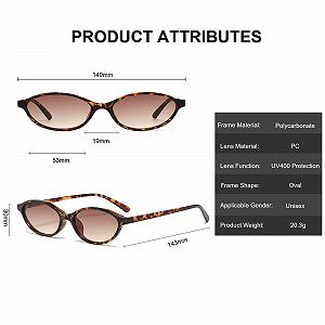 Овальные очки Long Keeper для женщин, модные маленькие synthetic.ua - Фото 1