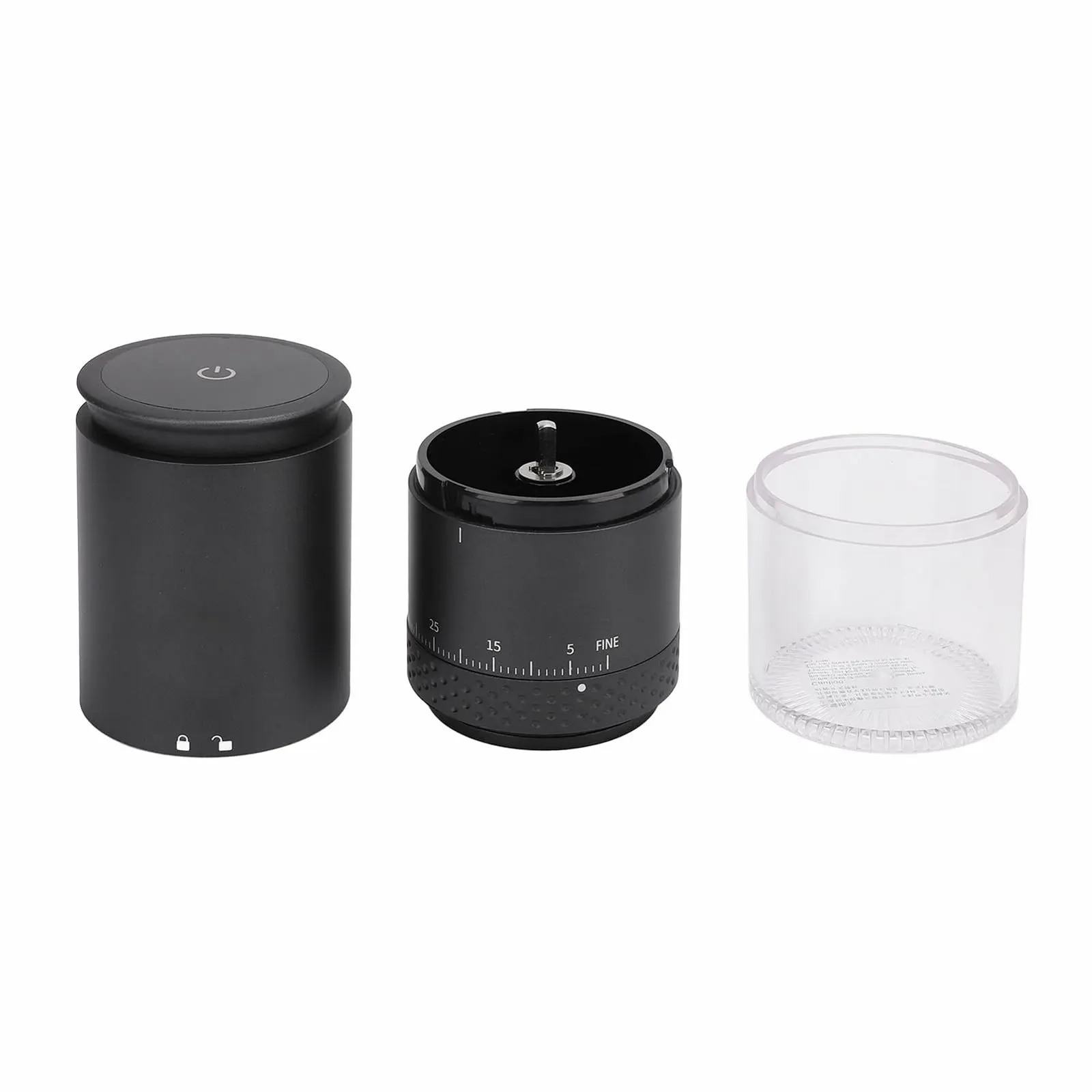 Электрическая кофемолка Headerbs Kompakte, 38 настроек помола, емкость 110 мл, BLACK, фото №7