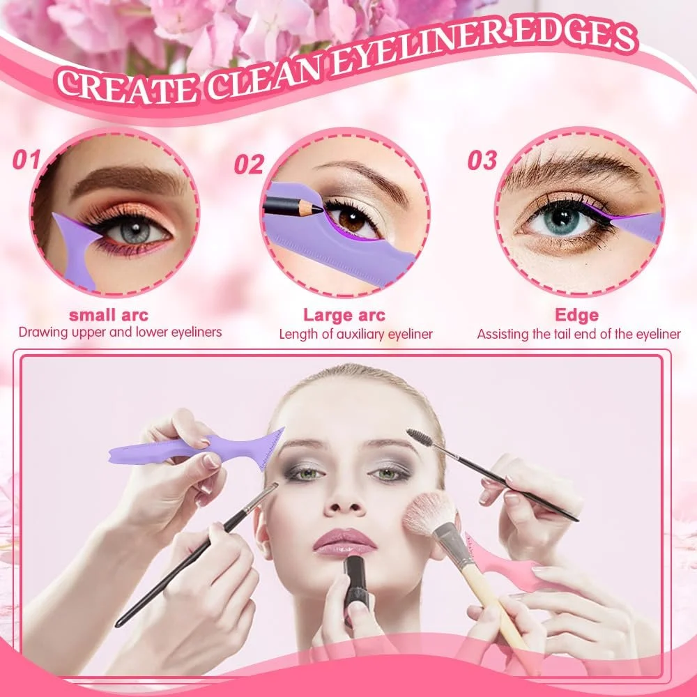 Трафареты Skytowards Набор Силиконовые Шаблоны для Макияжа, фото №3