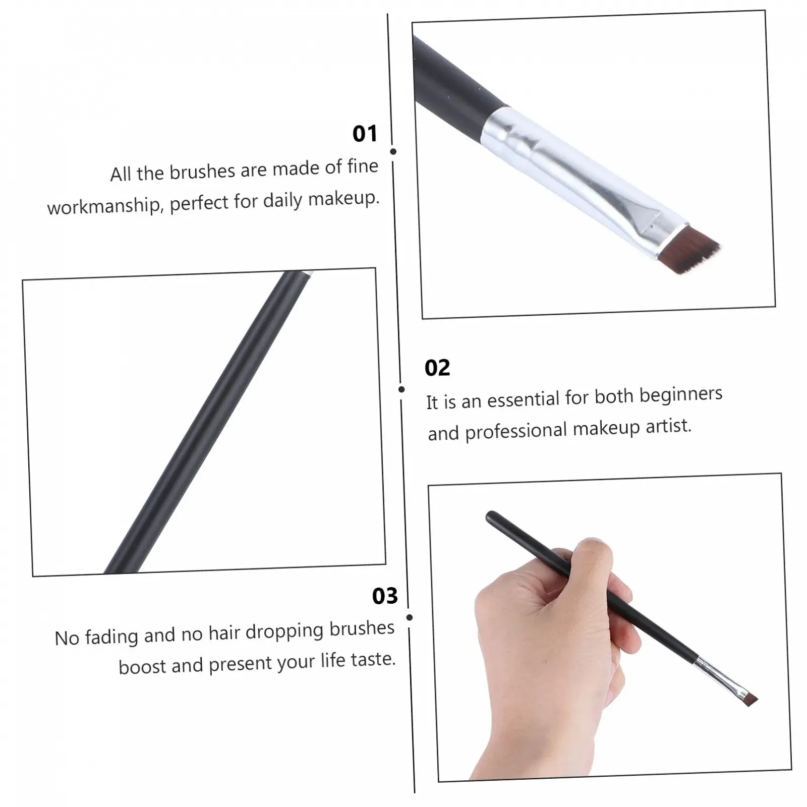 Пензлі для брів Ipetboom Кутовий Аплікатори для макіяжу, фото №2