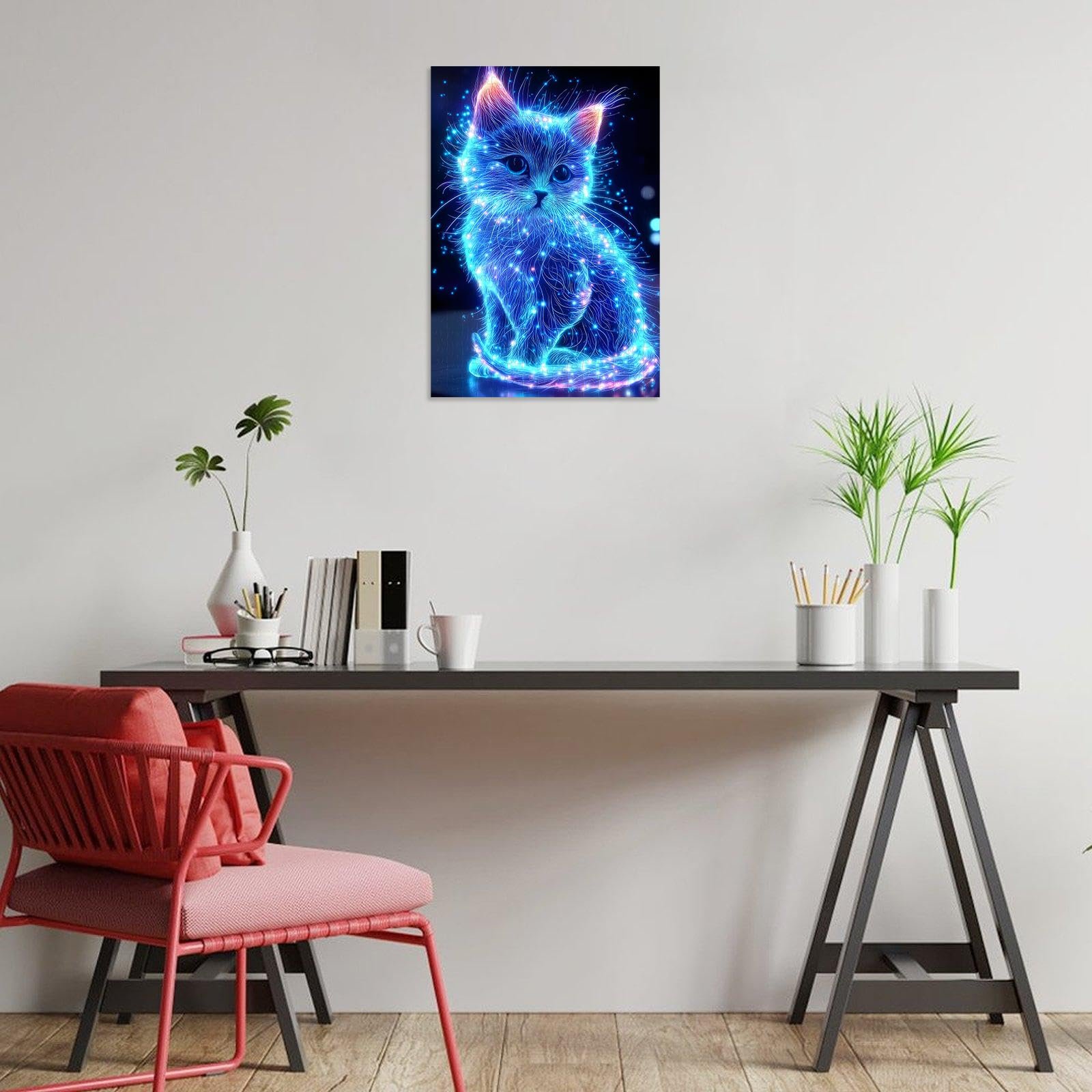 Пазл Animal Cute Blue Luminous Cat 300 деталей Blue, фото №3