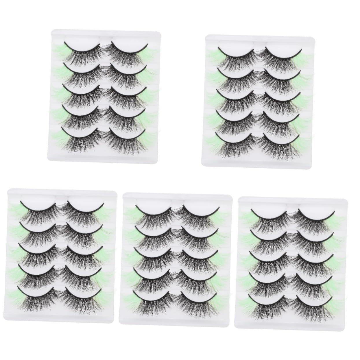 Комплект Angoily 25 Пара Кольорові Накладні Вії Набір Імітація, фото №1