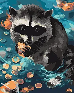 Набір для творчості Картина за номерами Art Craft Енот Ракун 40*50 см 11615-AC - Фото 1