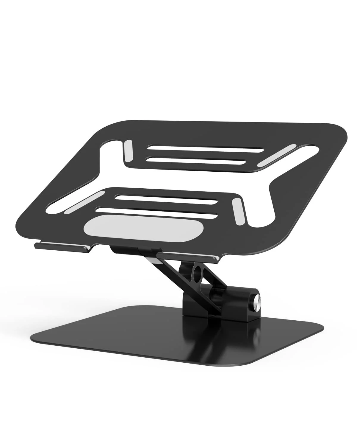 Подставка для ноутбука, регулируемая по высоте, эргономичная алюминиевая, складная вентилируемая подставка для ноутбуков MacBook, Dell, Lenovo, HP, Samsung, Acer и Huawei (10-17.3 дюймов), фото №1