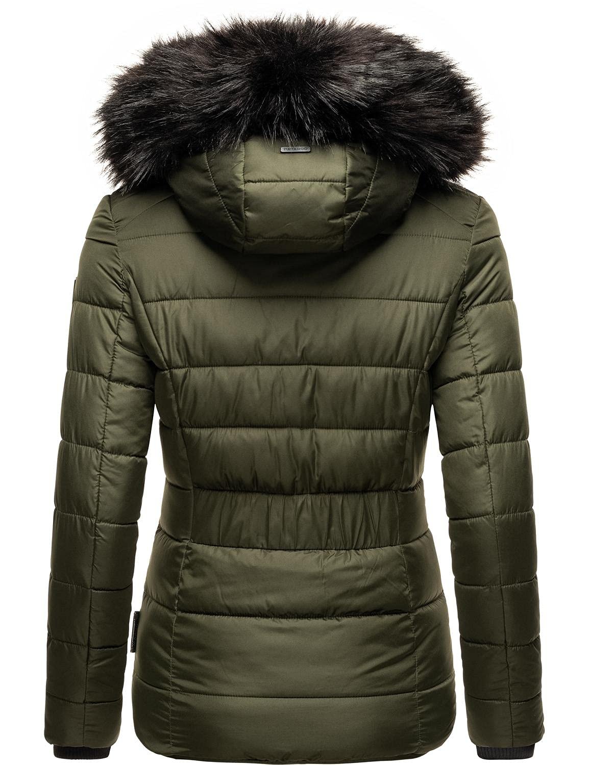 Жіноча зимова куртка Navahoo, стьобана куртка зі знімним коміром зі штучного хутра Zuckerbiene, фото №3