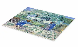 Постер Erste Schritte (nach Millet) Vincent van Gogh 80 x 60 см Синий synthetic.ua - Фото 1