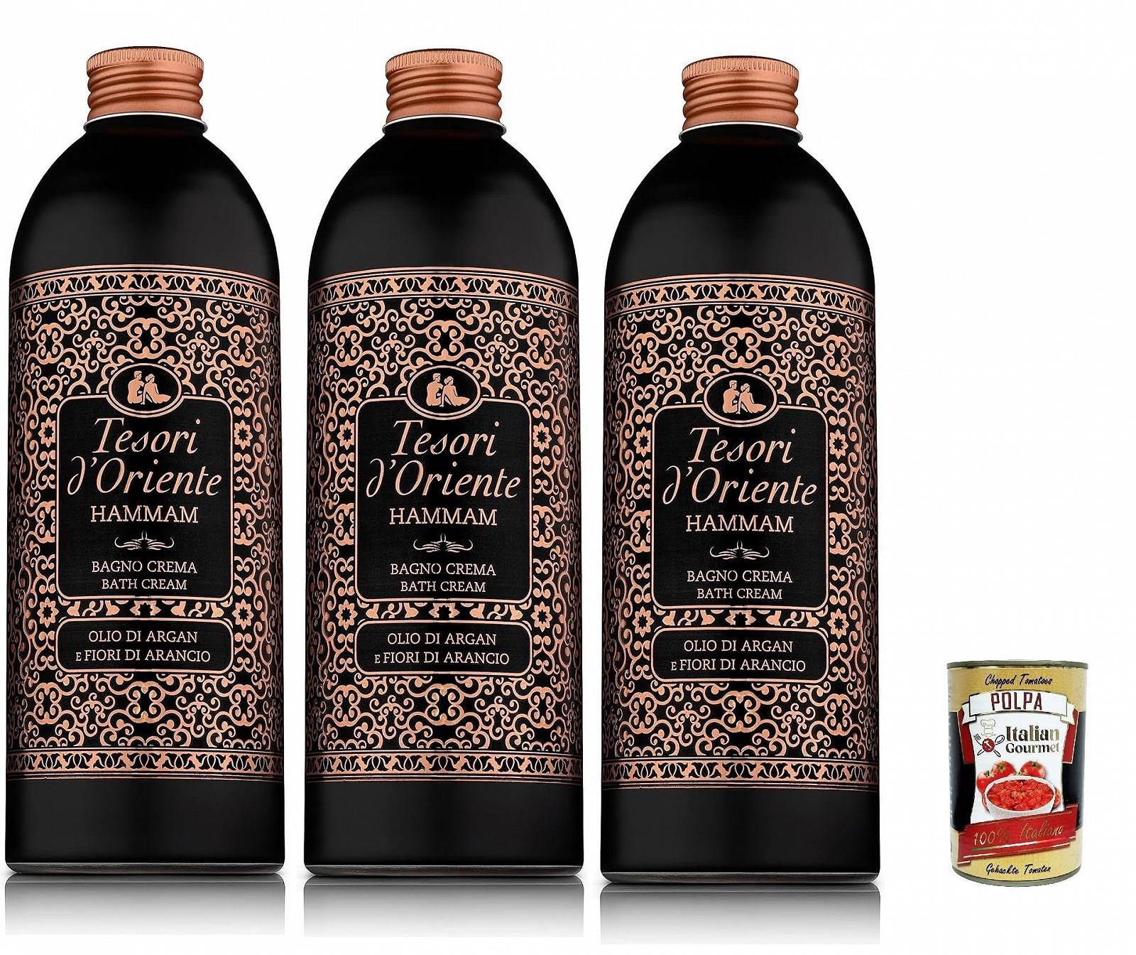 Піна для ванни Tesori d'Oriente Hammam 6 х 500 мл + Italian Gourmet Polpa 400 г, фото №1