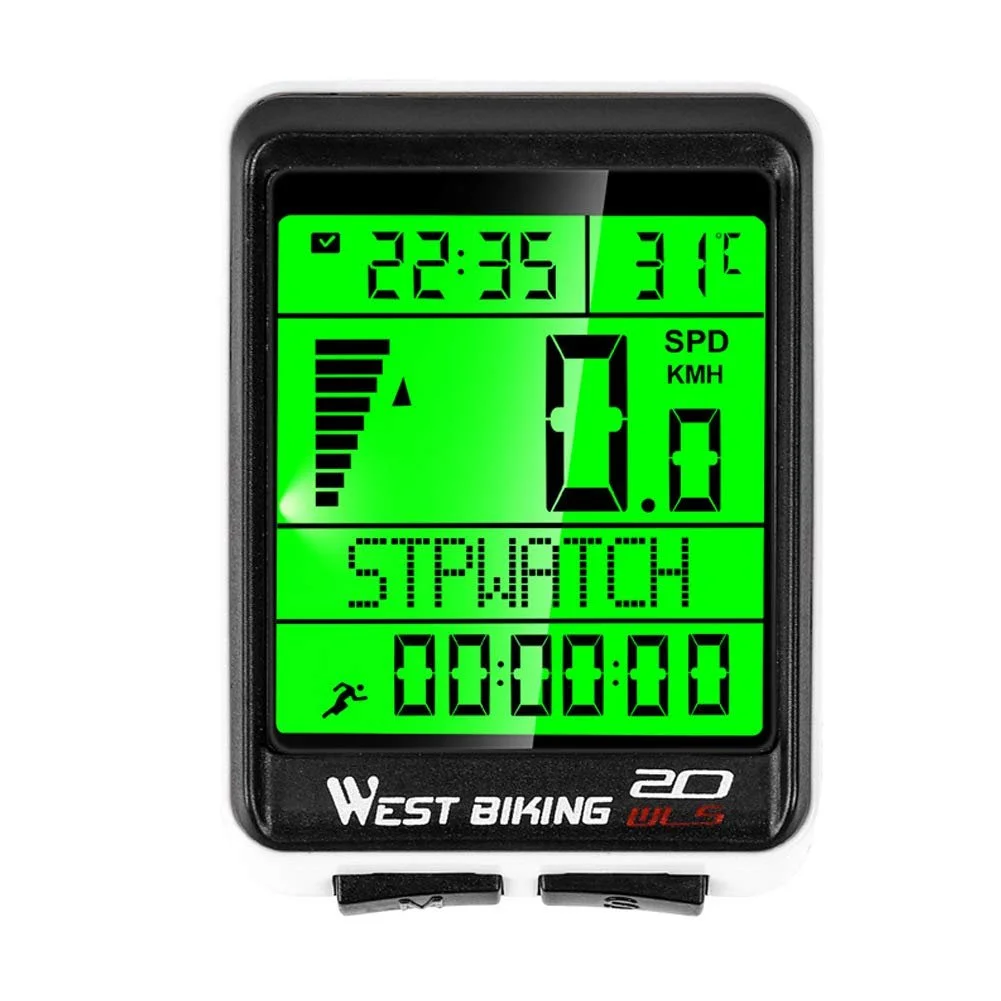 Велокомп'ютер Bostar Wireless Speedometer Backlight 5 Languages Waterproof, фото №1