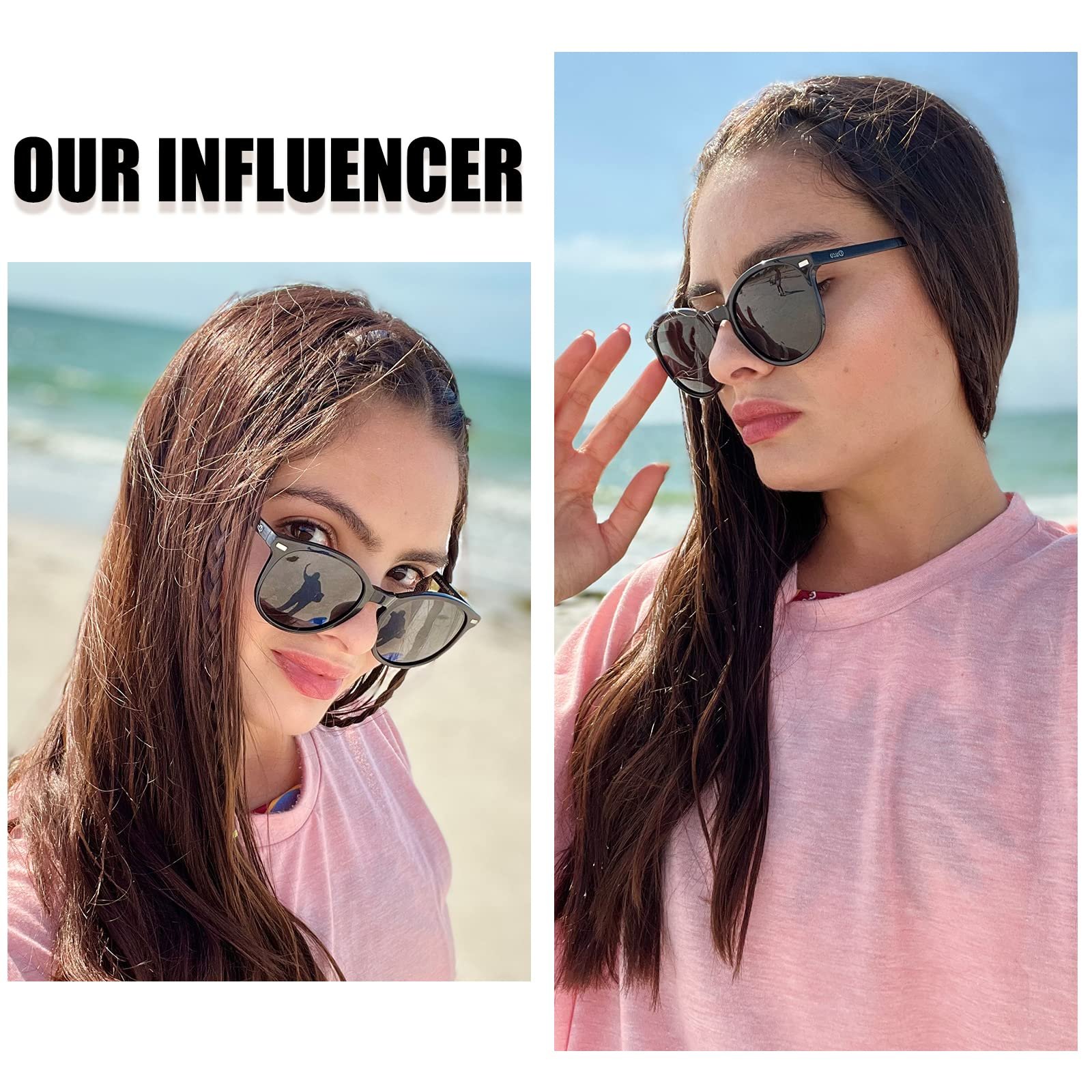 Сонцезахисні окуляри Ретро Duco 1230 для жінок, поляризовані, 100% UV400 захист, фото №3