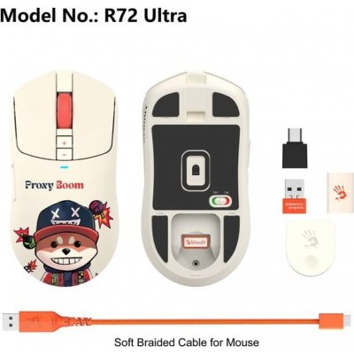 Мышка A4Tech Bloody R72 Ultra Wireless Proxy Boom (4711421001274), фото №9