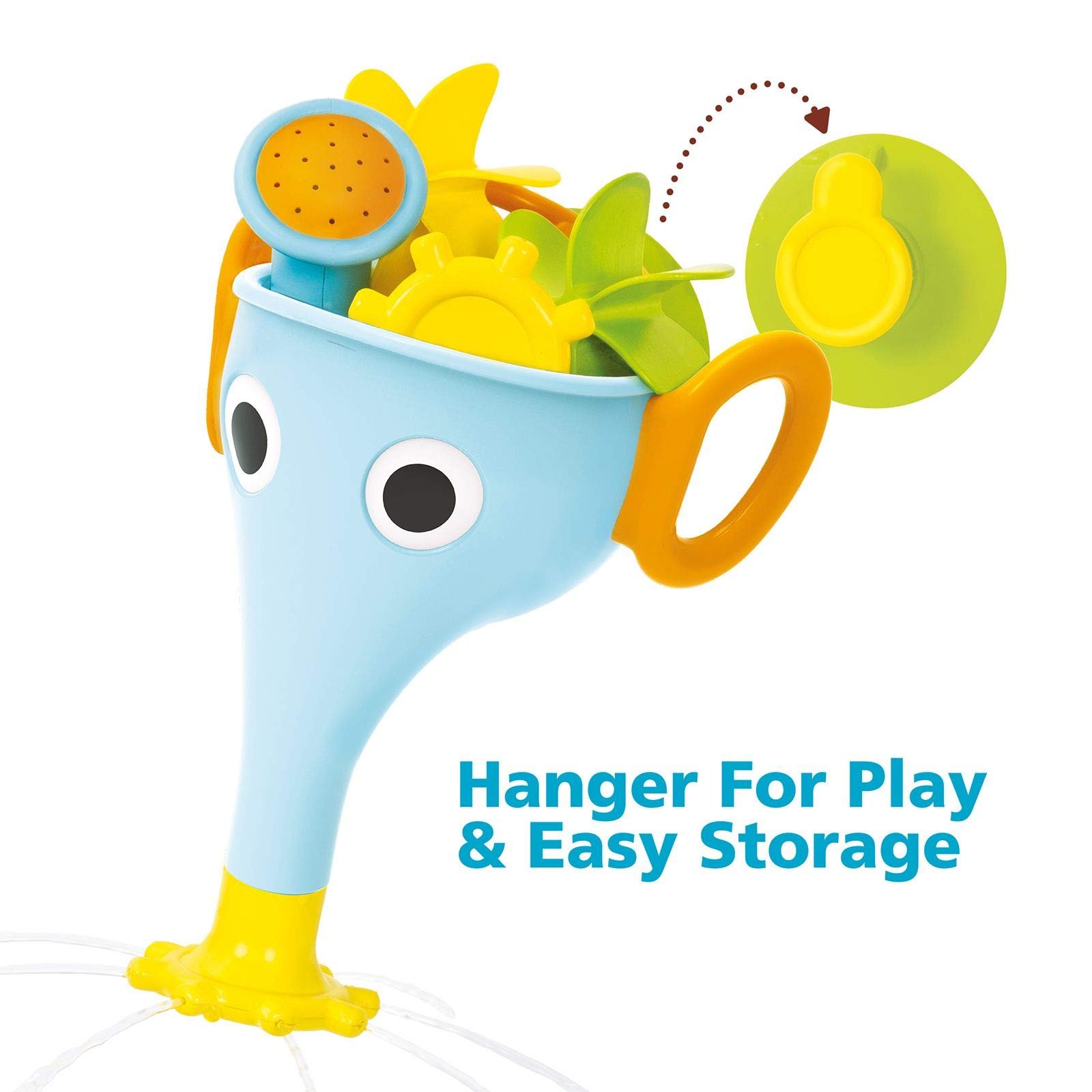 Игрушка для ванны Yookidoo FunEleFun Fill 'N' Sprinkle Слоненок Голубой, фото №4