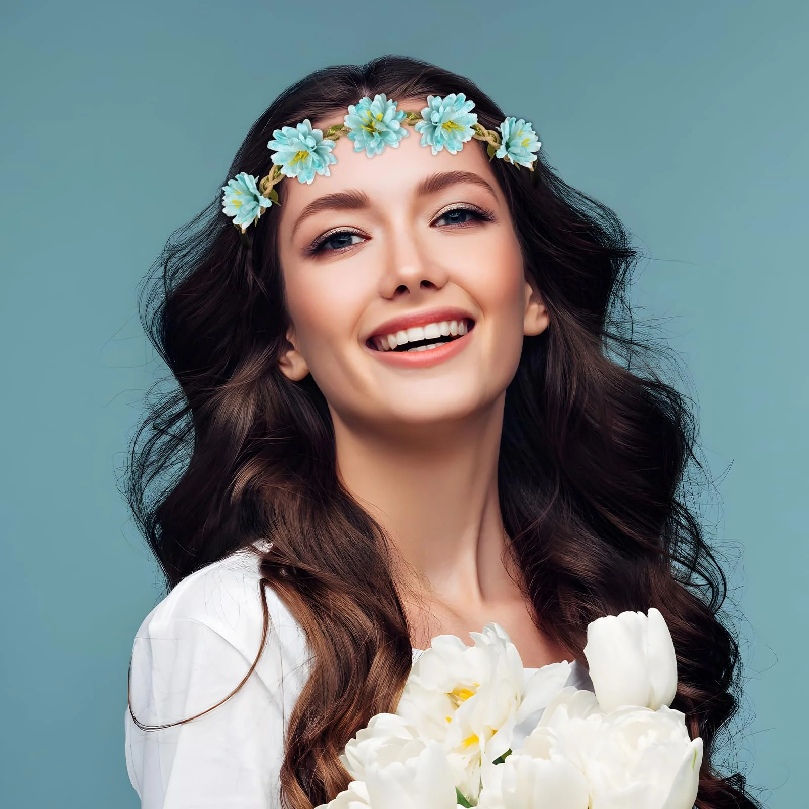 Вінок для волосся з квітами, фото №5 Вінок для волосся з квітами, фото №5