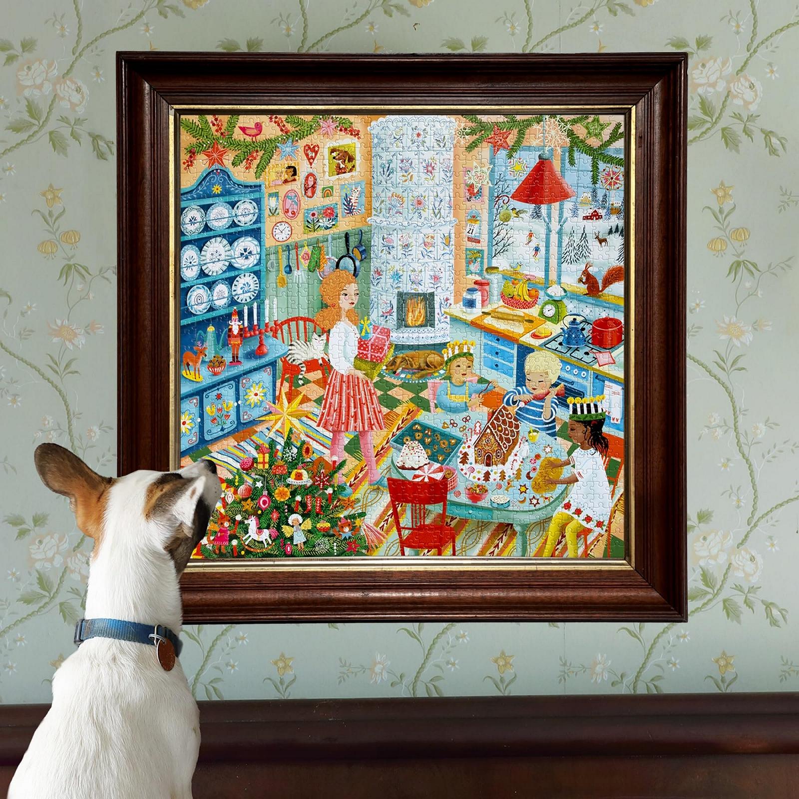 Пазл Eeboo Swedish Holiday Kitchen Шведская праздничная кухня 1000 элементов 58,5 x 58,5 см, фото №5