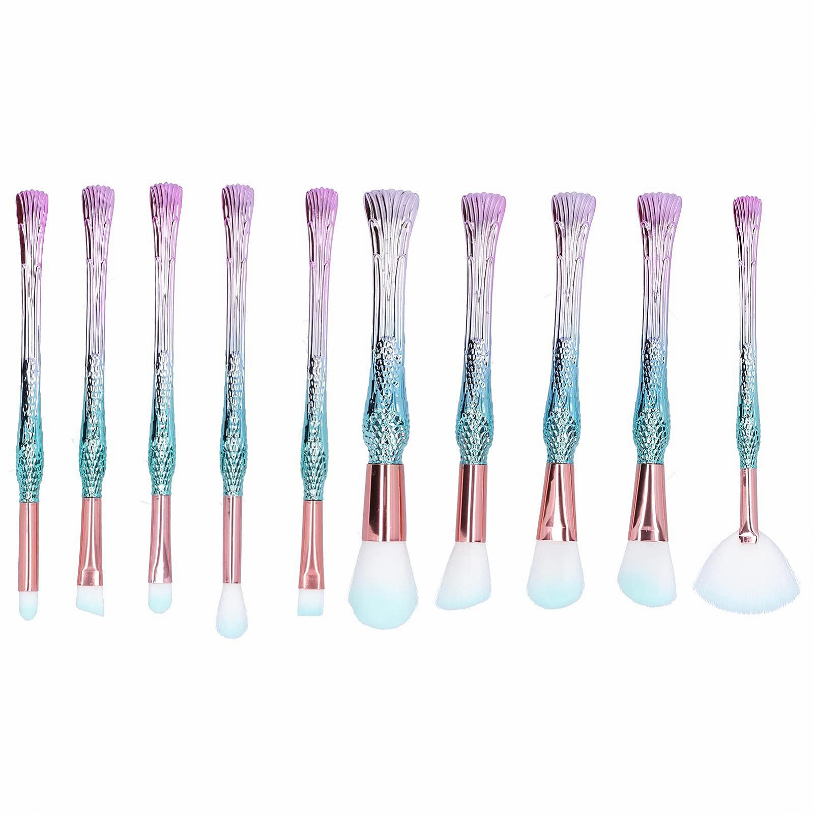 Набор кистей для макияжа Verdant Touch Beauty, 10 шт, профессиональные кисти для макияжа лица для начинающих, с мягким ворсом, фото №5