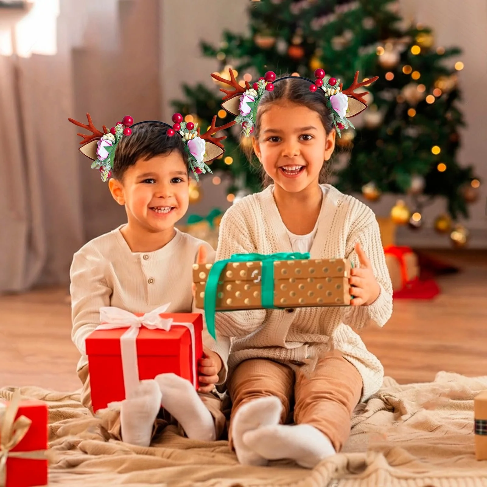 Обруч Різдвяні роги, фото №4