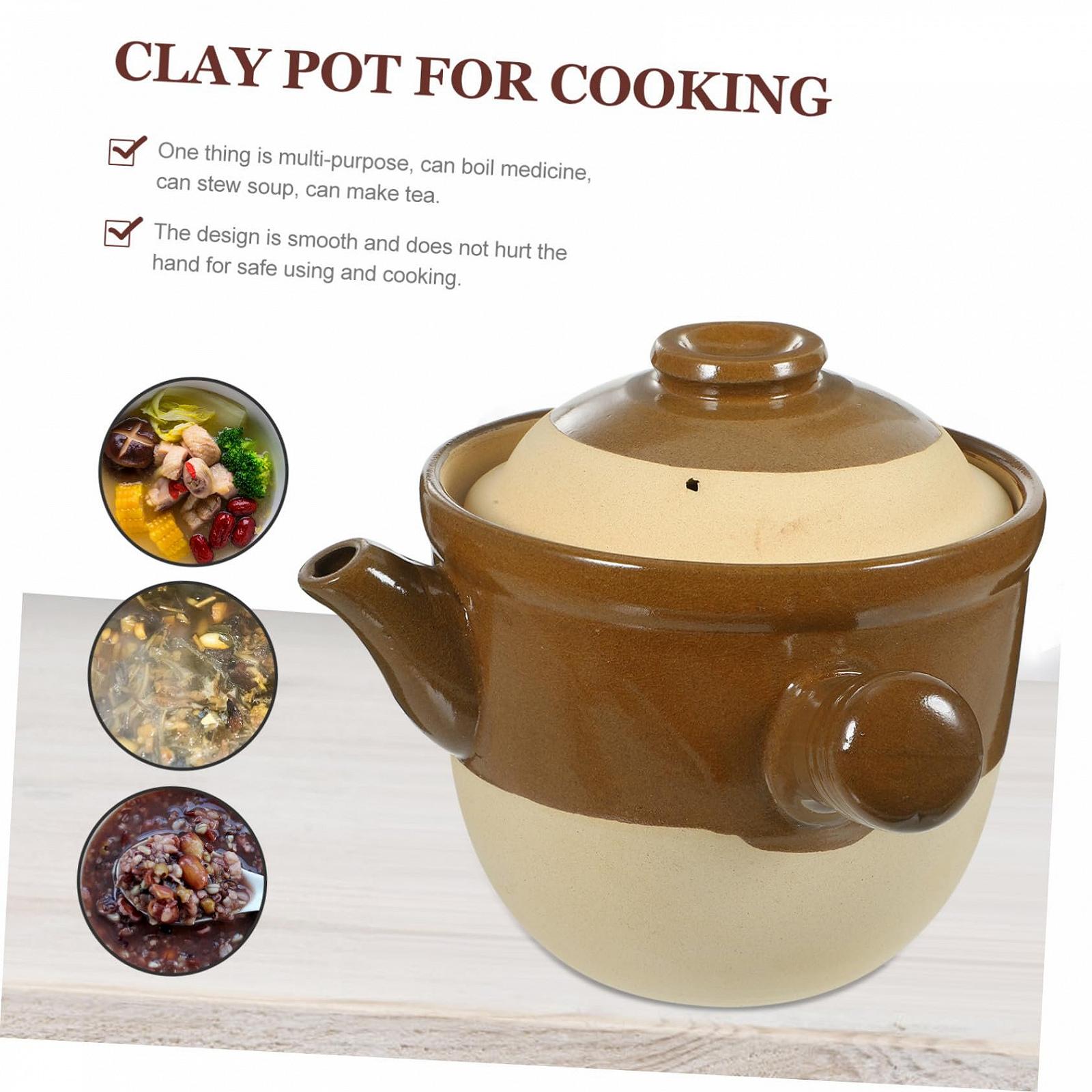 Кастрюля керамическая для лекарств термостойкая 2 л для газовой плиты, фото №3