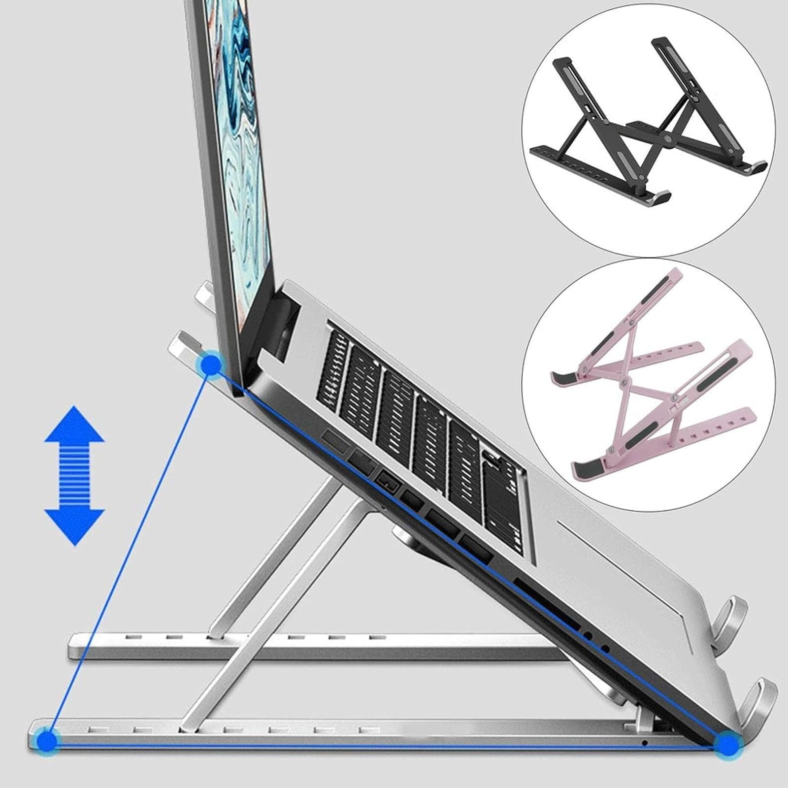 Підставка для ноутбука Foldable Bracket Portable Notebook Monitor Holder, фото №2
