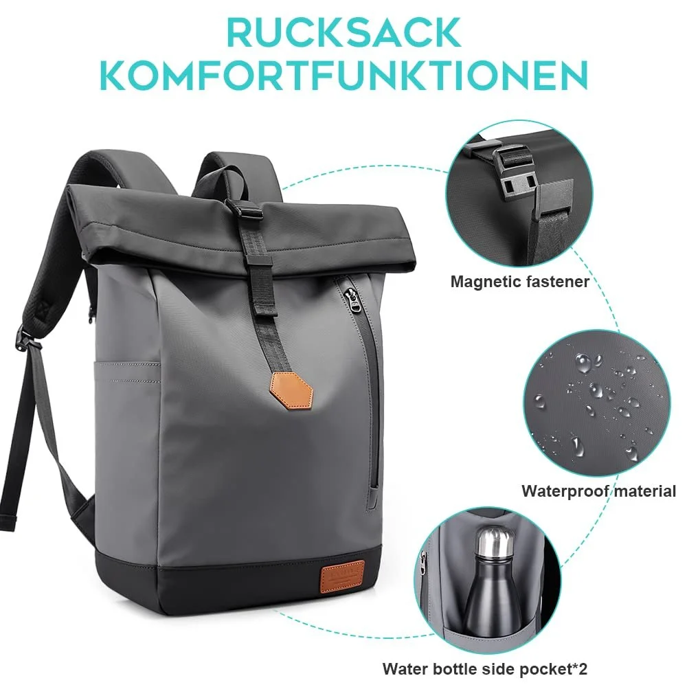 Рюкзак для ноутбука BANGE Casual Square Waterproof большой емкости, фото №4
