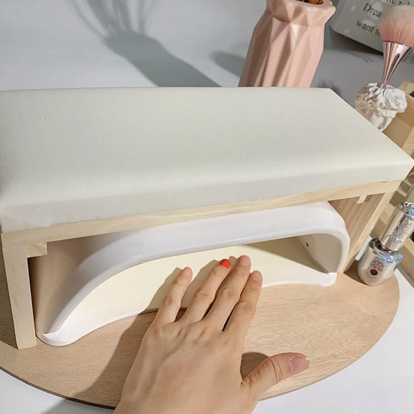 Підставка для рук Манікюрна Подушка М'яка PU Шкіра, фото №7