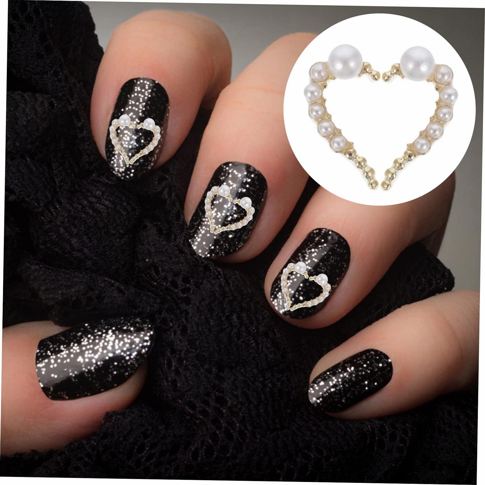 Аксесуари для нігтів Прикраса для нігтів Серце Glitter Alloy, фото №8