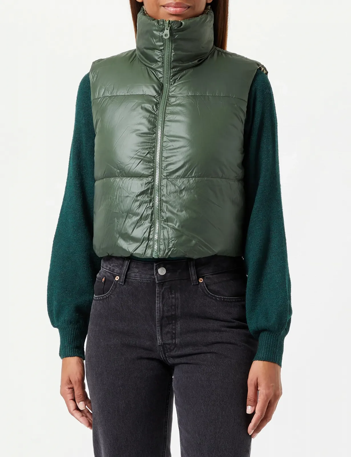 Жилет стьобаний жіночий ONLY Onlricky Short Rev. Waistcoat OTW Noos, фото №4