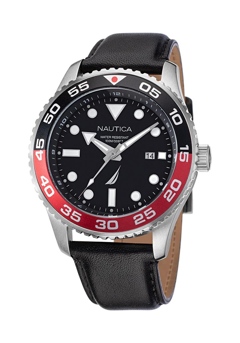Годинник Nautica Чоловічий Quartz Stainless Steel Strap Model: NAPPBF145 чорний, срібний, фото №2