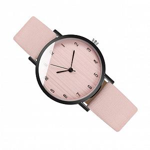 Кварцевые часы LIFKOME Женские Большие с браслетом Серебряные с бежевым кожаным ремешком - Фото 1