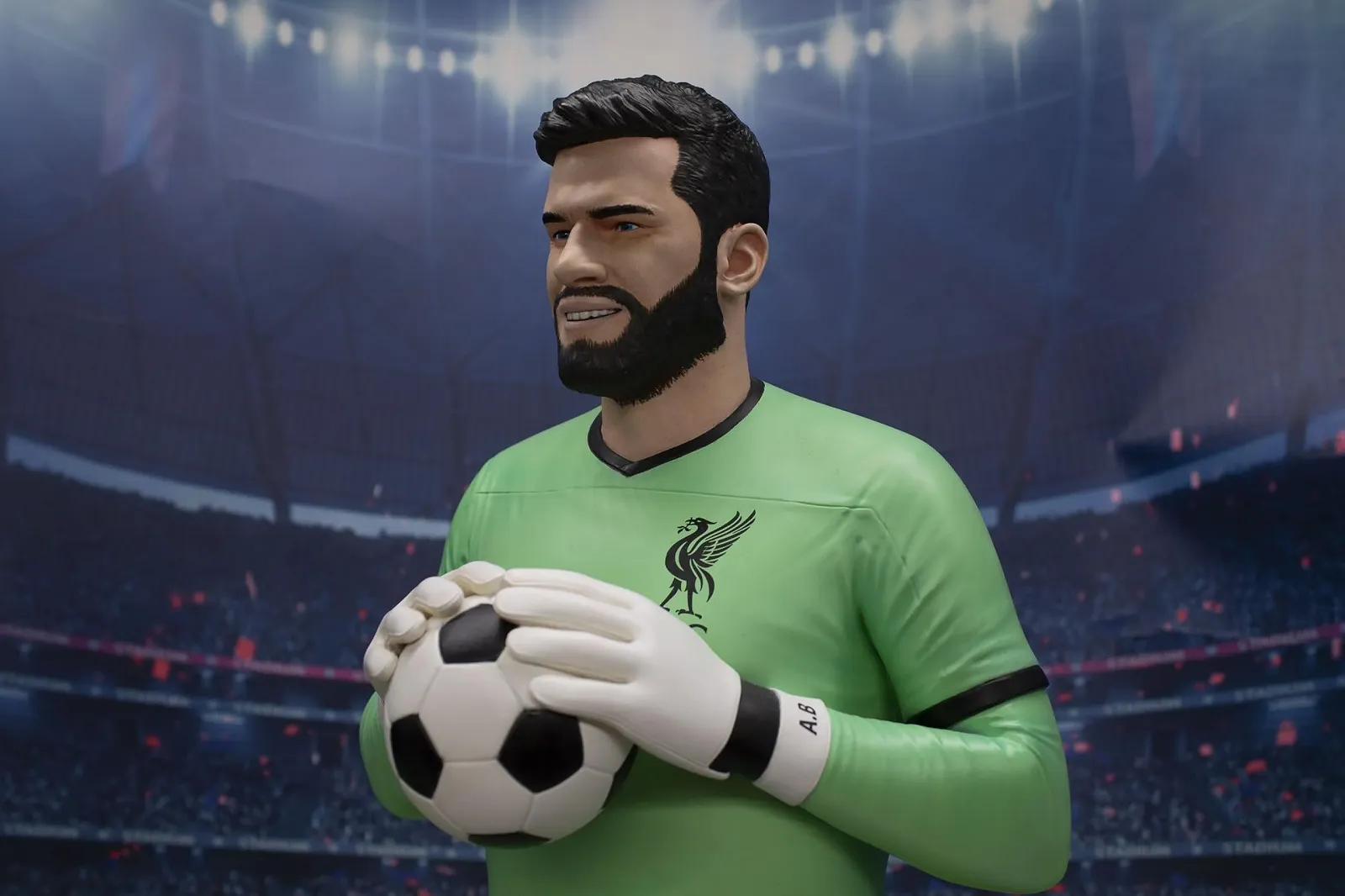 Статуетка Football's Finest Liverpool FC Alisson Becker 60 см, фото №5