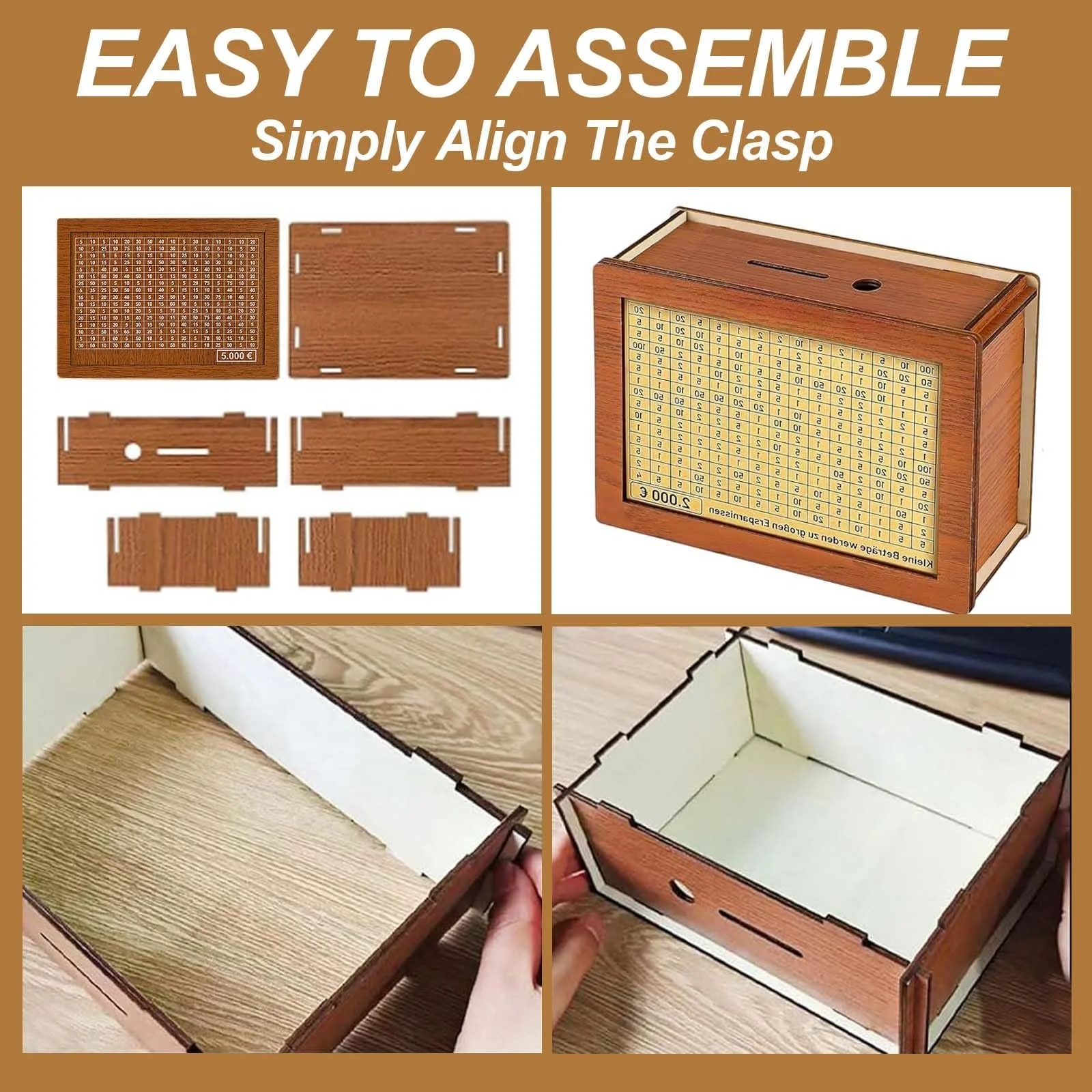 Дерев'яна скарбничка з наліпками-маркерами, фото №4