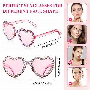 Солнцезащитные очки Сердце Fiada (2 пары) synthetic.ua - Фото 1