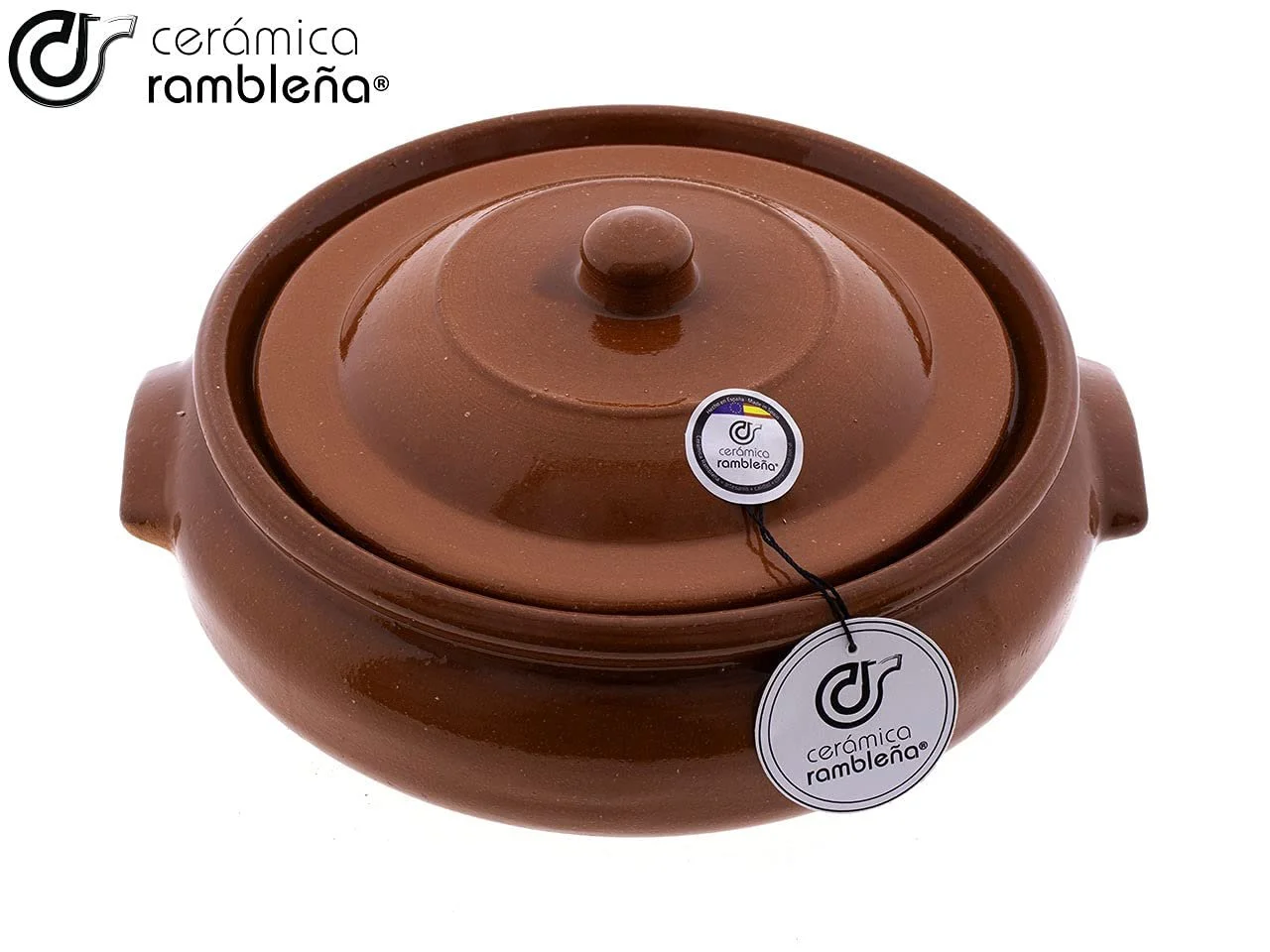 Форма глиняная Cerámica Rambleña с крышкой 27 x 25 x 12 см 1,5 л, фото №2