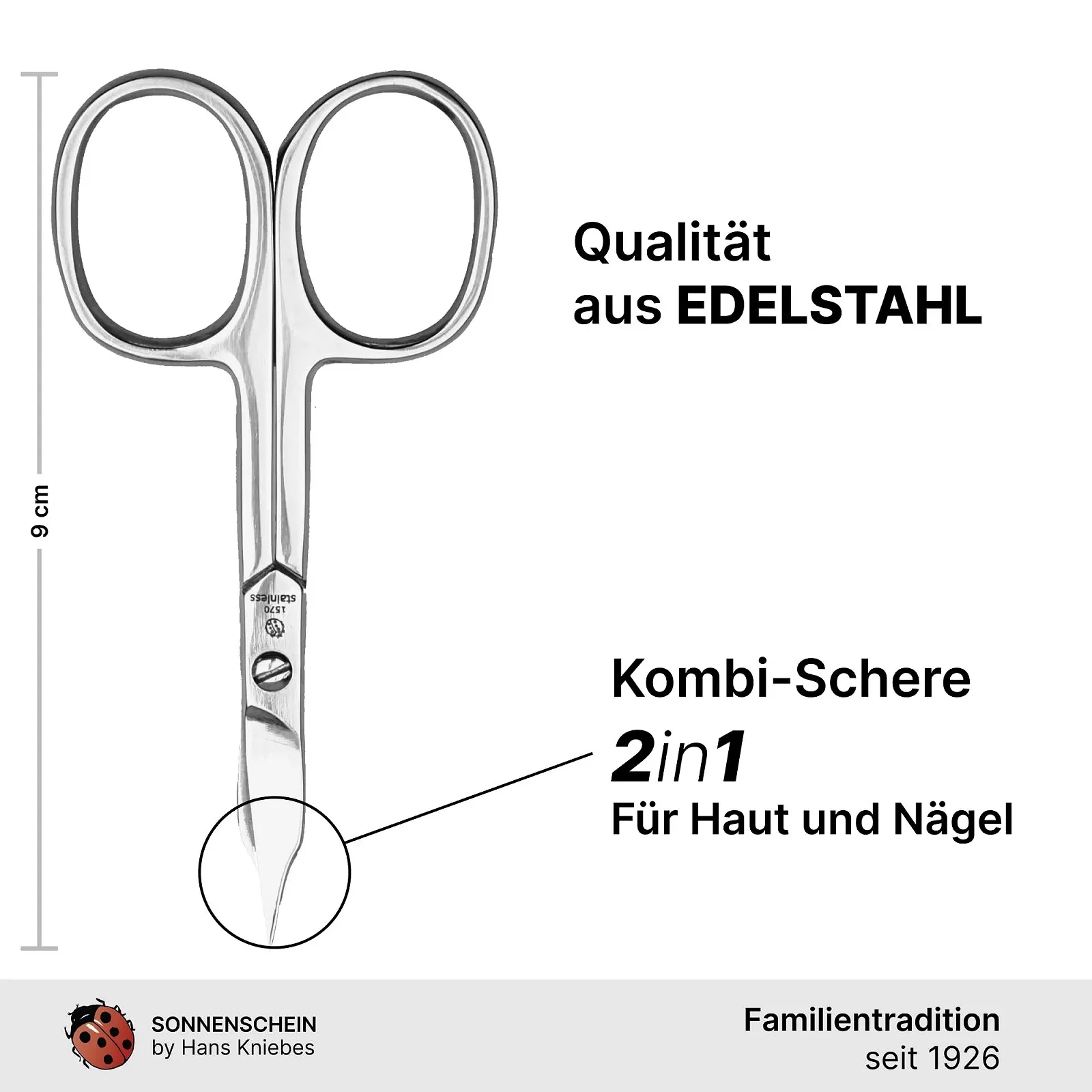 Набір для манікюру Sonnenschein by Hans Kniebes 3 предмети Cobalt Blue, фото №3