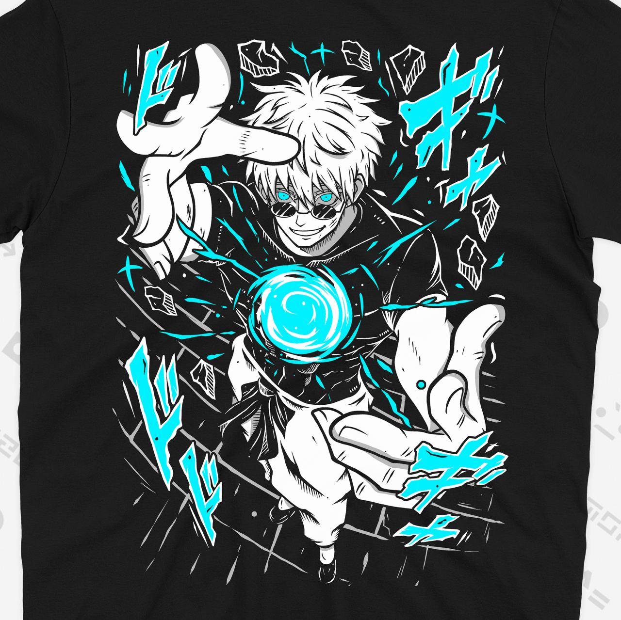 Футболка Аниме Магическая битва Годжо Сатору Satoru Gojo Jujutsu Kaisen TH129 S, фото №4