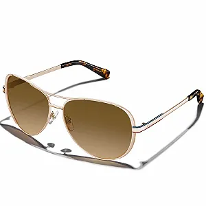 Солнцезащитные очки Авиатор CARFIA CA5388 Поляризованные Зеркальные Женские Высокая Защита от УФ-лучей - Фото 1