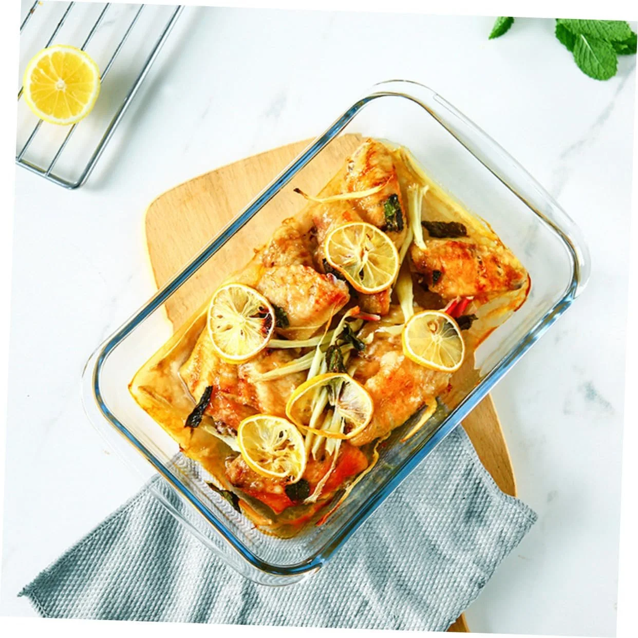 Форма для запікання VALICLUD прямокутна скляна термостійка, фото №4