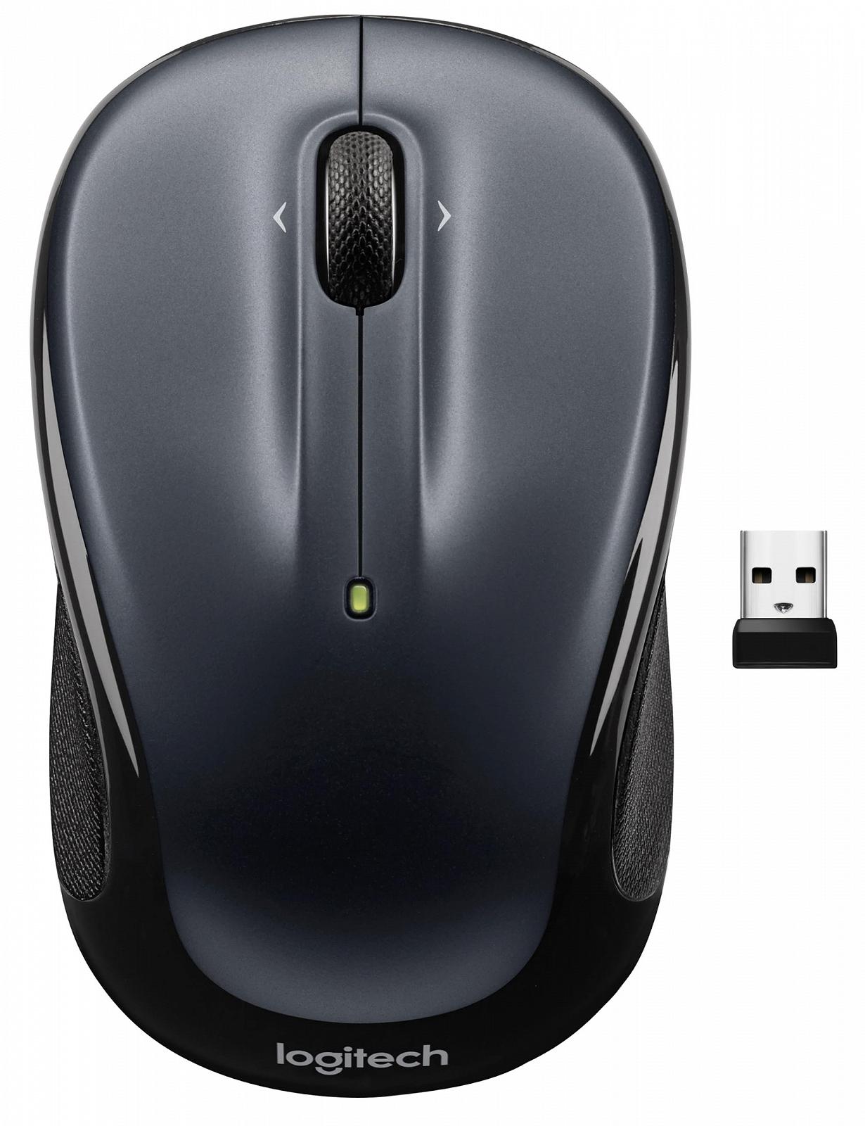 Мышь Logitech M325s Беспроводная, 2.4 GHz, USB-ресивер, 1000 DPI, оптический сенсор, темно-серый, фото №2
