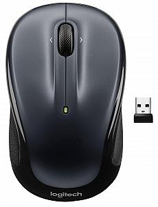 Мышь Logitech M325s Беспроводная, 2.4 GHz, USB-ресивер, 1000 DPI, оптический сенсор, темно-серый synthetic.ua - Фото 1