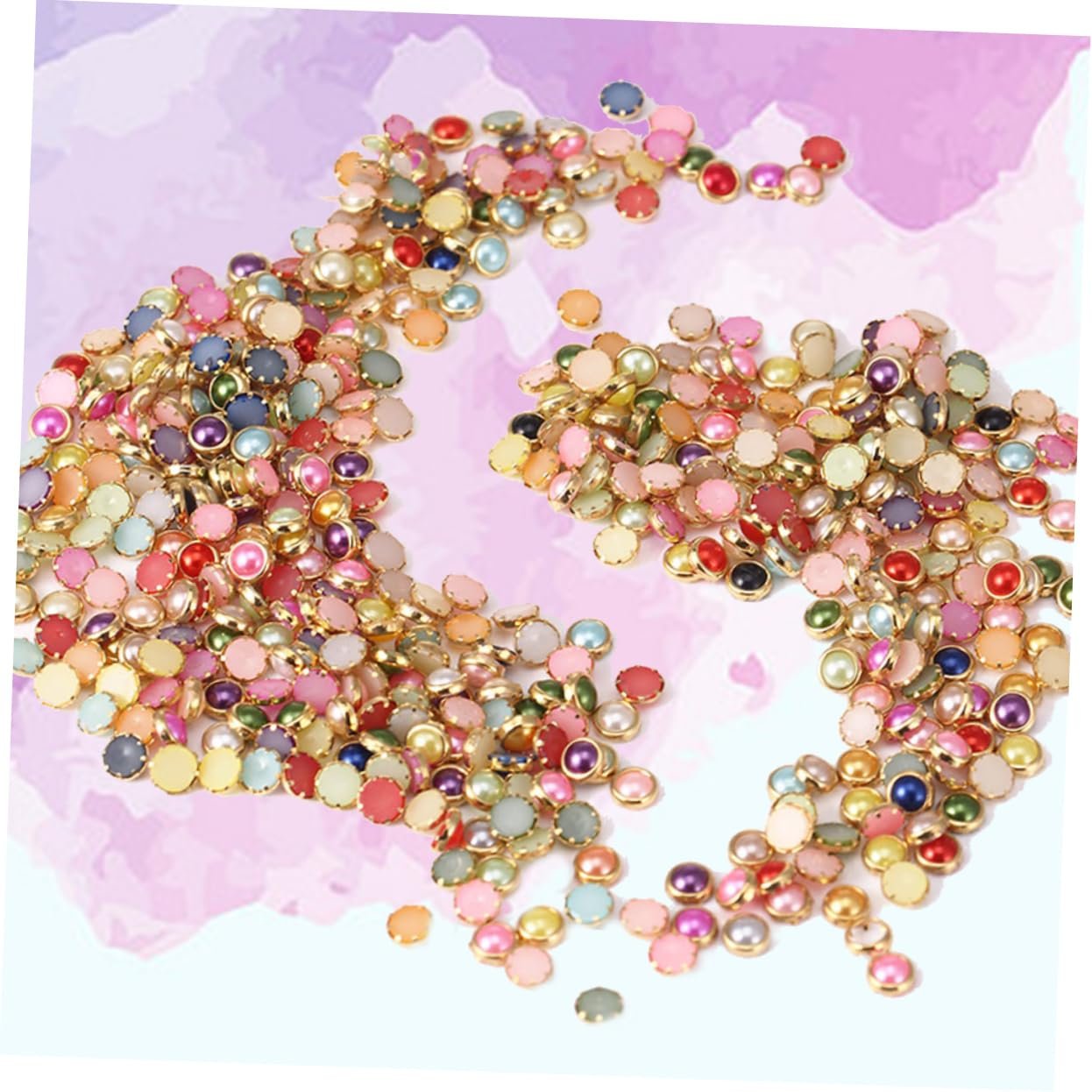 Стрази для нігтів круглі Healeved 2000 шт, різних кольорів, фото №7