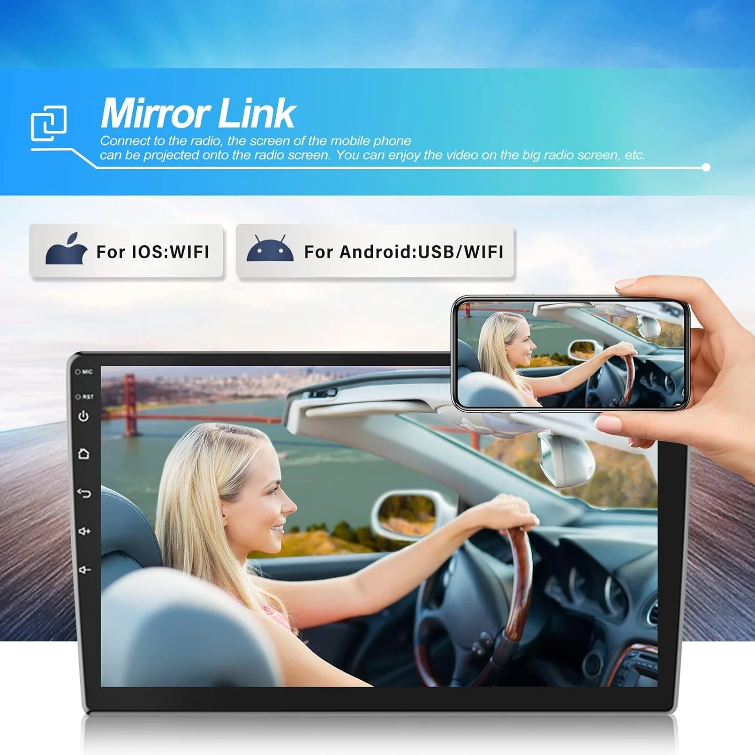 Штатная автомагнитола CAMECHO для Mercedes Benz W211 E-Class CLS-Class W219 (2005-2008) / 9" / Bluetooth / WI-FI / GPS / USB, фото №4